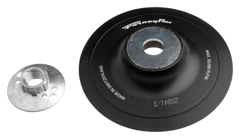 Forney 5 in. Dia. Rubber Backing Pad 5/8 in. 20000 rpm 1 pc.