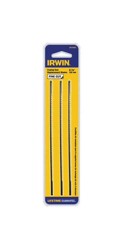 Irwin Marathon 6-1/2 in. Carbon Steel Coping Saw Blade 21 TPI 3 pk