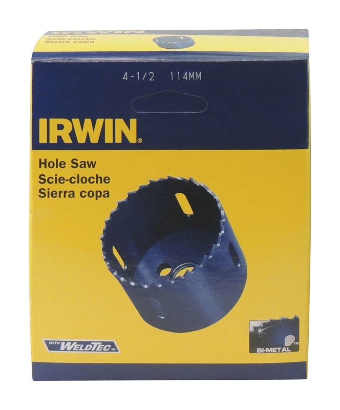 Irwin 4-1/2 in. Dia. x 2 in. L Bi-Metal Hole Saw 1 pc.