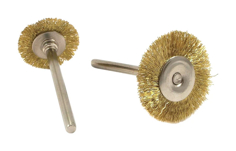 Forney Twisted Wire Wheel Brush Brass 15000 rpm 2 pc.