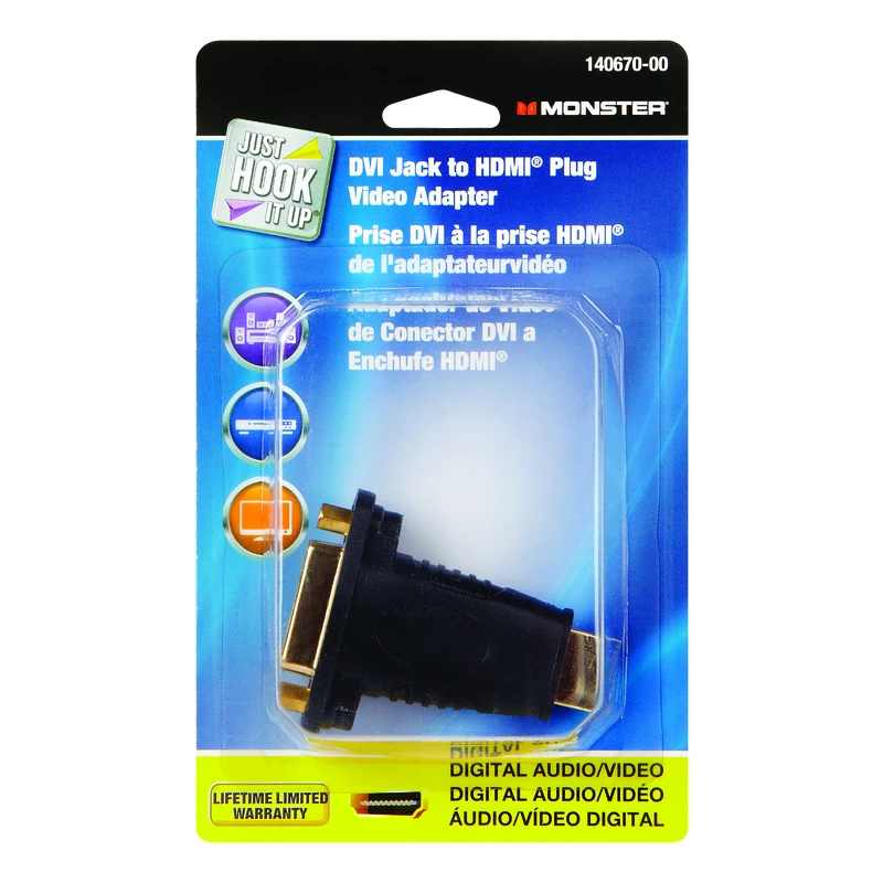 Monster Cable Just Hook It Up HDMI Adapter 1 each