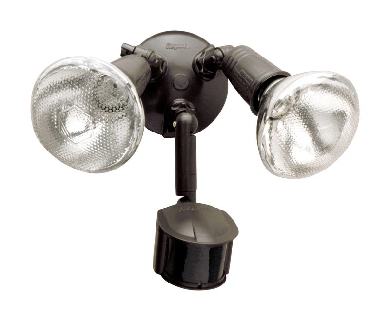 All-Pro Motion-Sensing 180 deg. Incandescent Bronze Outdoor Floodlight Hardwired