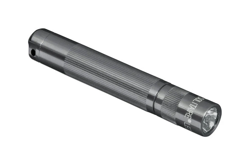 Maglite Solitaire 47 lumens Gray LED Flashlight With Key Ring AAA Battery