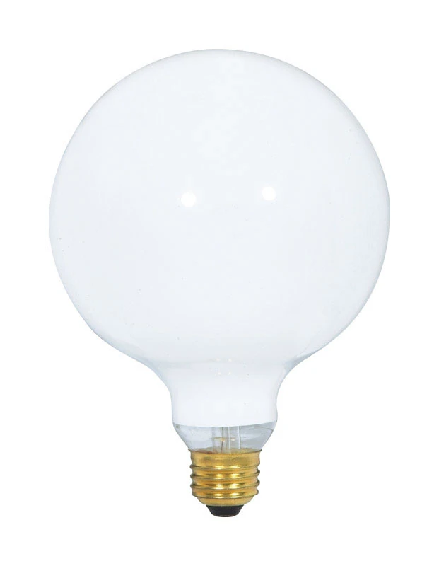 Satco 60 watts G40 Globe Incandescent Bulb E26 (Medium) Soft White 1 pk