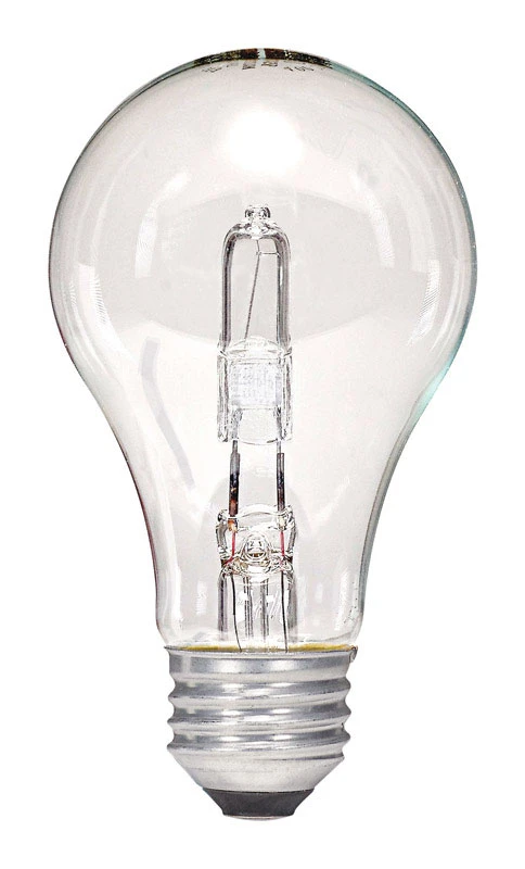 Satco 53 watts A19 A-Line Halogen Bulb 1,050 lumens Warm White 2 pk