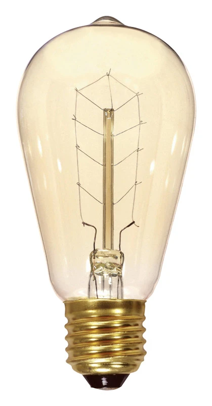 Satco 40 watts ST19 Specialty Incandescent Bulb E26 (Medium) Soft White 1 pk