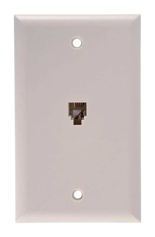 GE 1-Jack Phone Jack Wall-Mount 1-Line