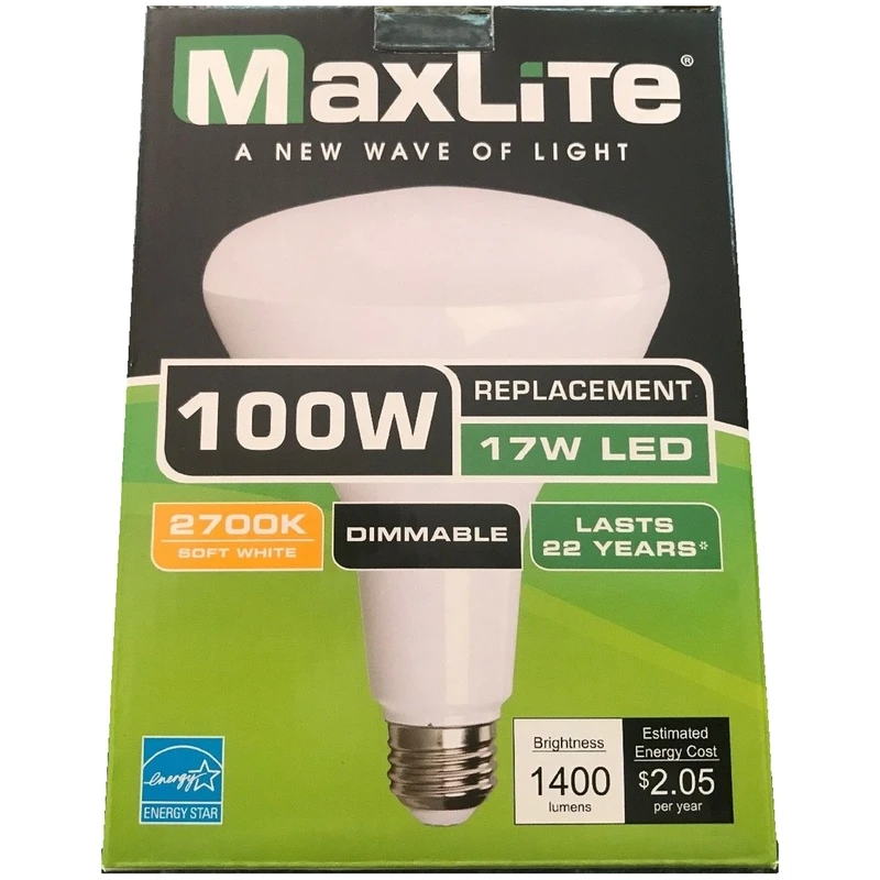 MaxLite BR40 E26 (Medium) LED Bulb Soft White 100 Watt Equivalence 1 pk