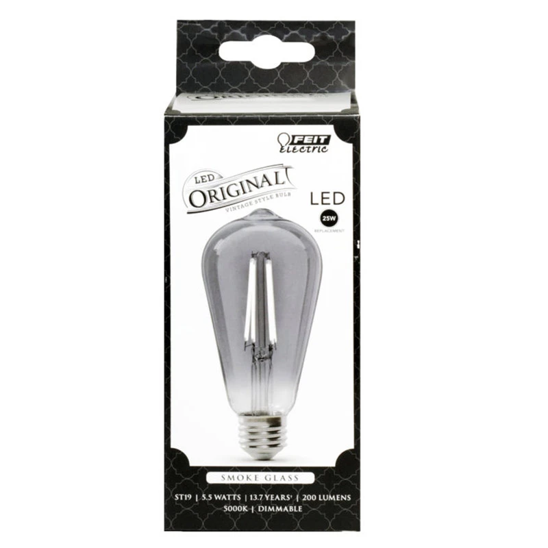 Ace FEIT Electric ST19 E26 (Medium) LED Bulb Smoke Daylight 25 Watt