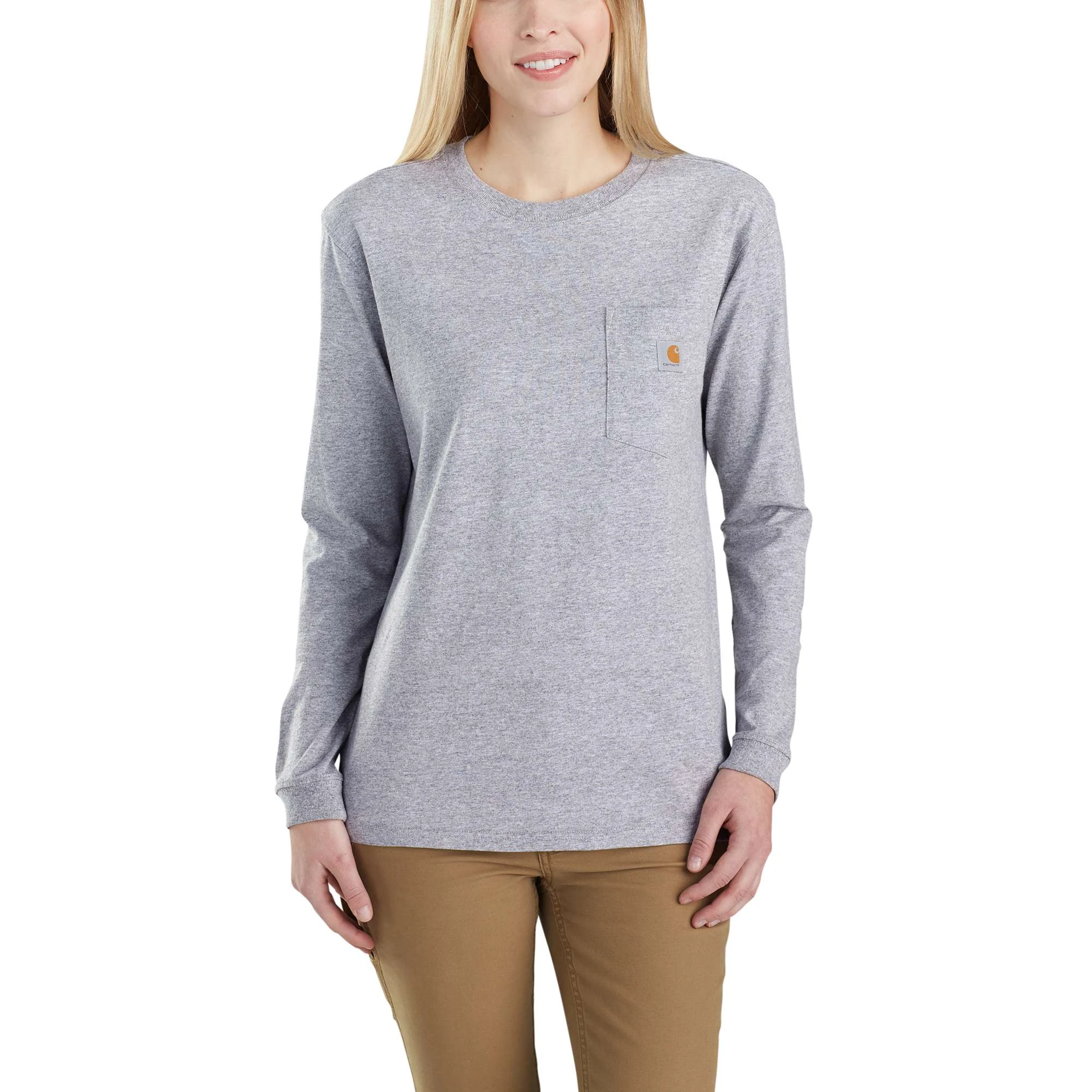 Loose Fit Heavyweight Long-Sleeve Pocket T-Shirt