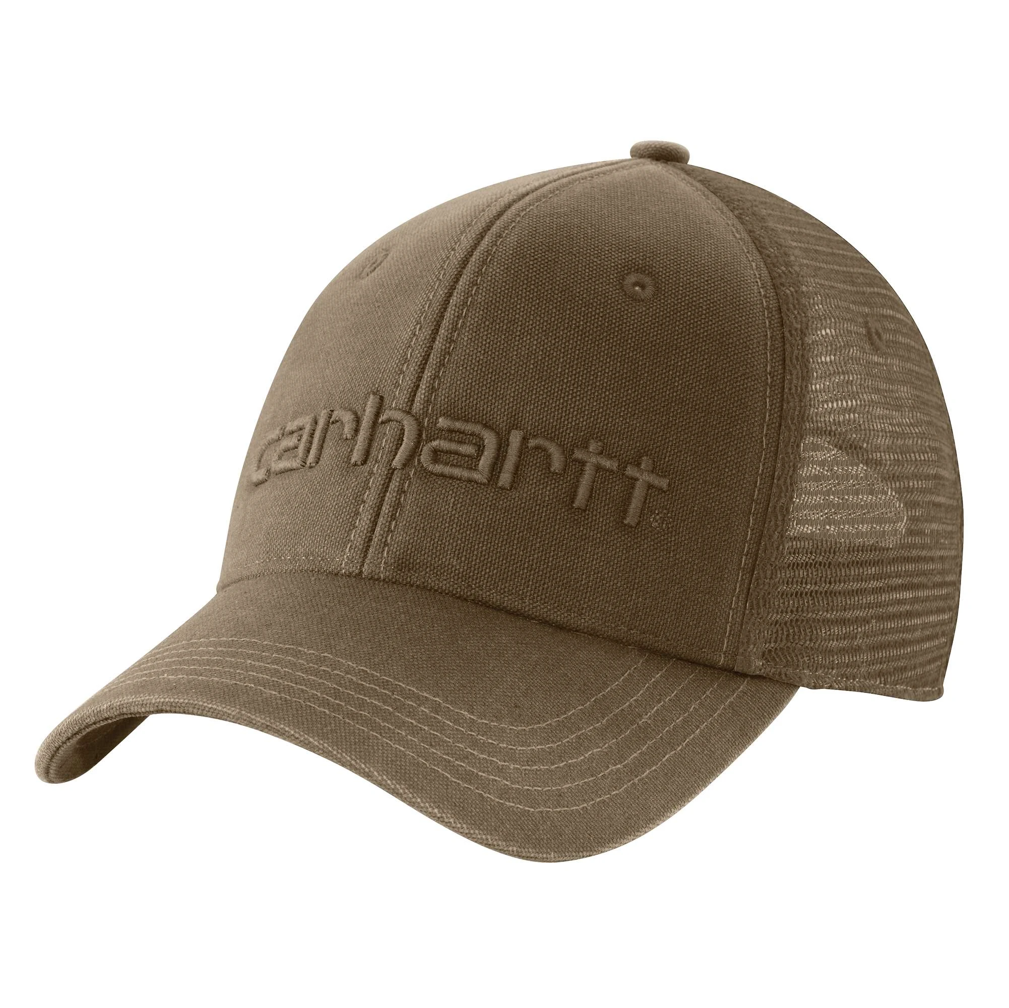 Canvas Mesh-Back Logo Graphic Cap