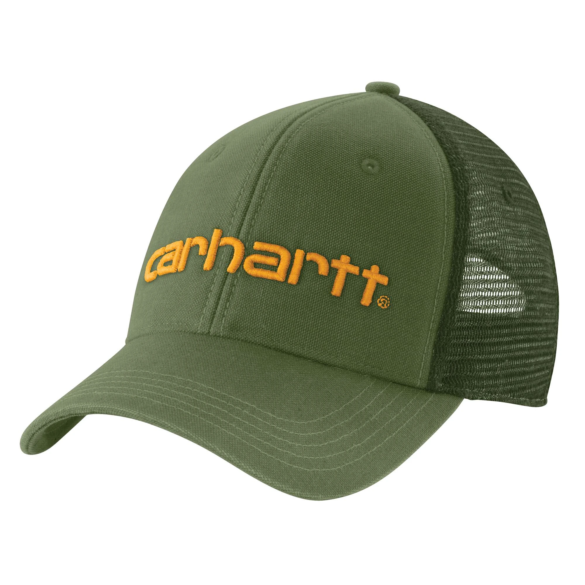 Canvas Mesh-Back Logo Graphic Cap