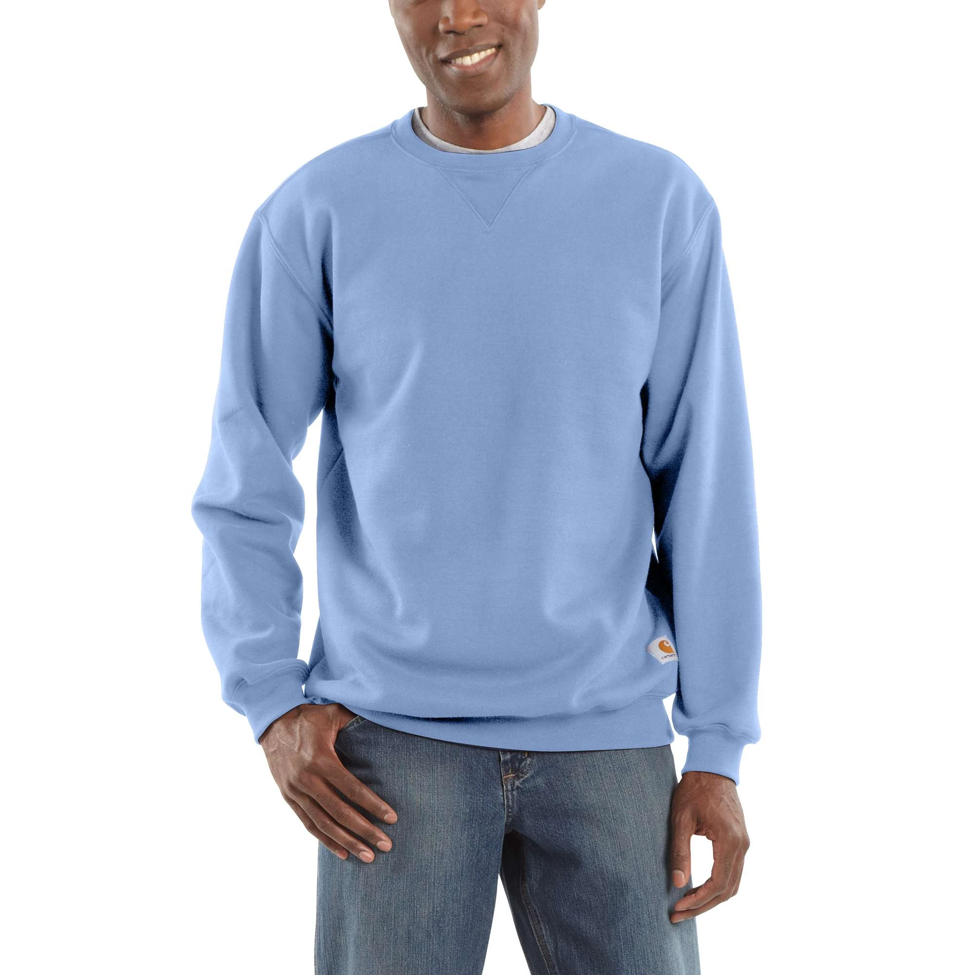 CARHARTT LOOSE MIDWEIGHT CREWNECK SWEATSHIRT SKYSTONE SMALL Jerome Valley Wide Country Store