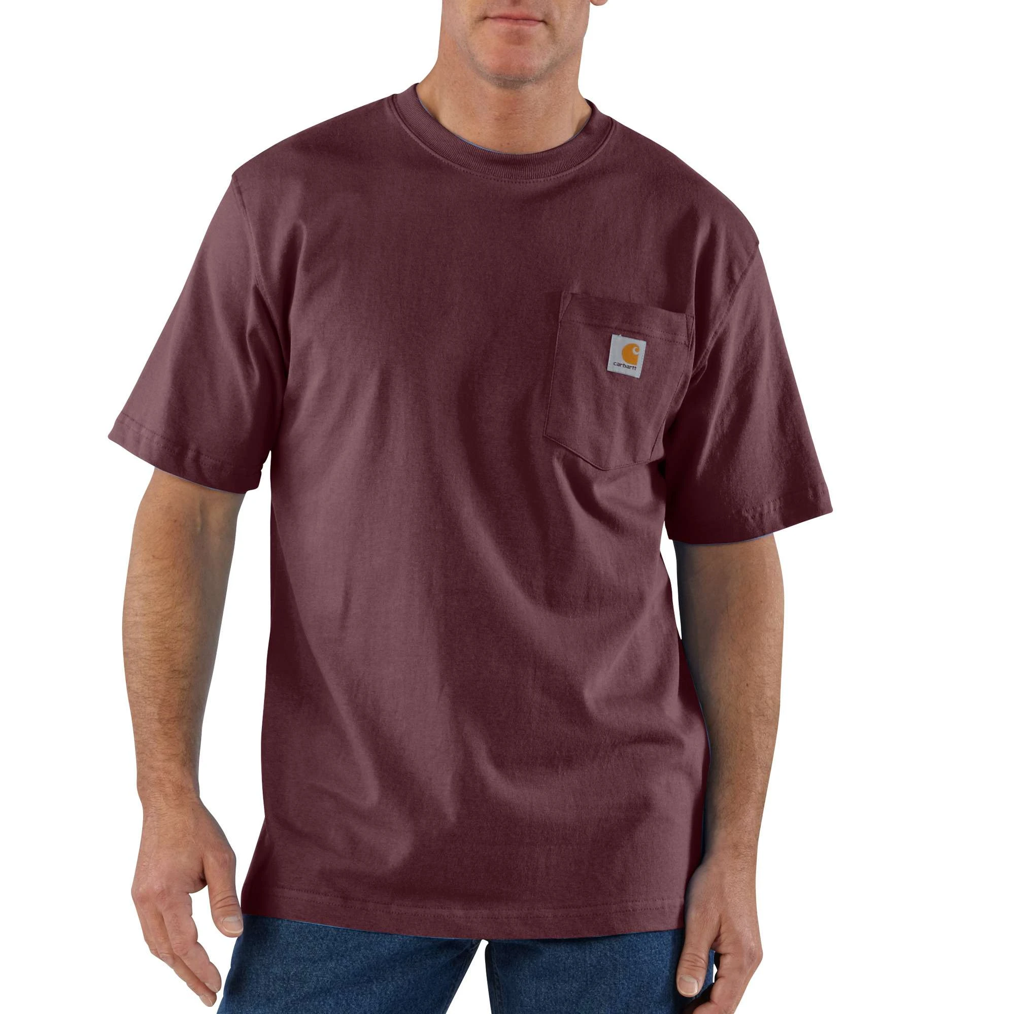 2XL - Loose Fit Heavyweight Short-sleeve Pocket T-shirt - K87 - Port
