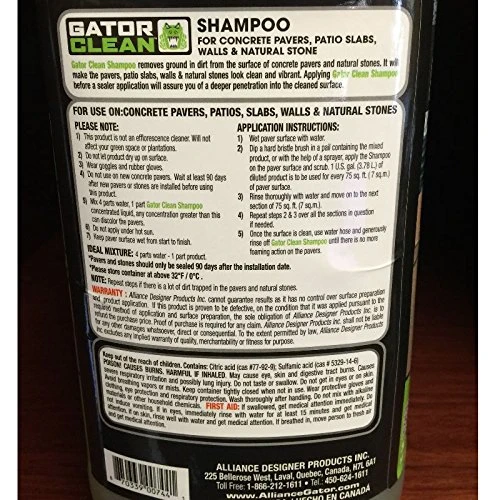 Gator Clean Shampoo Alliance for Pavers & Patios 1 Gal