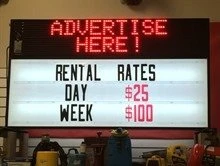 LED Portable Sign 6'X3.5'