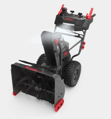 24in 2-stage Self-Propelled Snow Blower - With 4 batteries