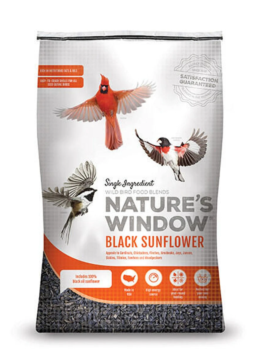 Wild Bird Food, 40-Pound Bag Black Oil Sunflower Seed