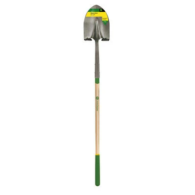 John Deere Steel 9.25 in. W x 61 in. L Round Point Shovel Wood Handle