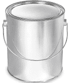 EMPTY Paint Can, Lined, 1-Gallon