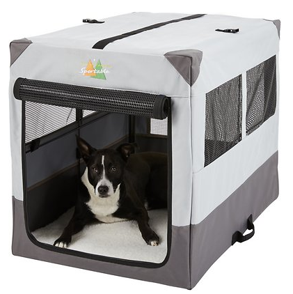 Midwest Canine Camper Sportable Pop-up Tent Dog Crate, Intermediate, 36" L x 25.5" W x 28" H