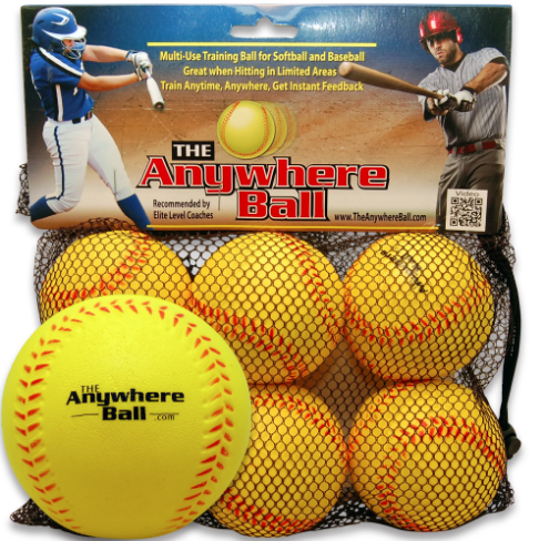 DR. STEM Anywhere Baseball Ball Kids Toy, 6 Pack