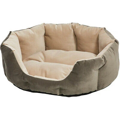 Quiet Time DELUXE Nesting PET TULIP BED, 34" L X 29", Grey Medium