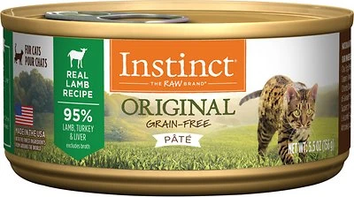 Nature's Variety Instinct Grain-Free Lamb Pate Cat Food, 5.5 oz