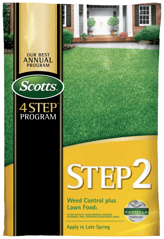 Scotts STEP 2 Weed Control & Lawn Food 28-0-3, 15,000 Sq. Ft. Coverage