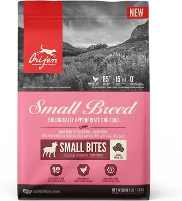 ORIJEN Small Breed Grain-Free Dry Dog Food, 4 LB