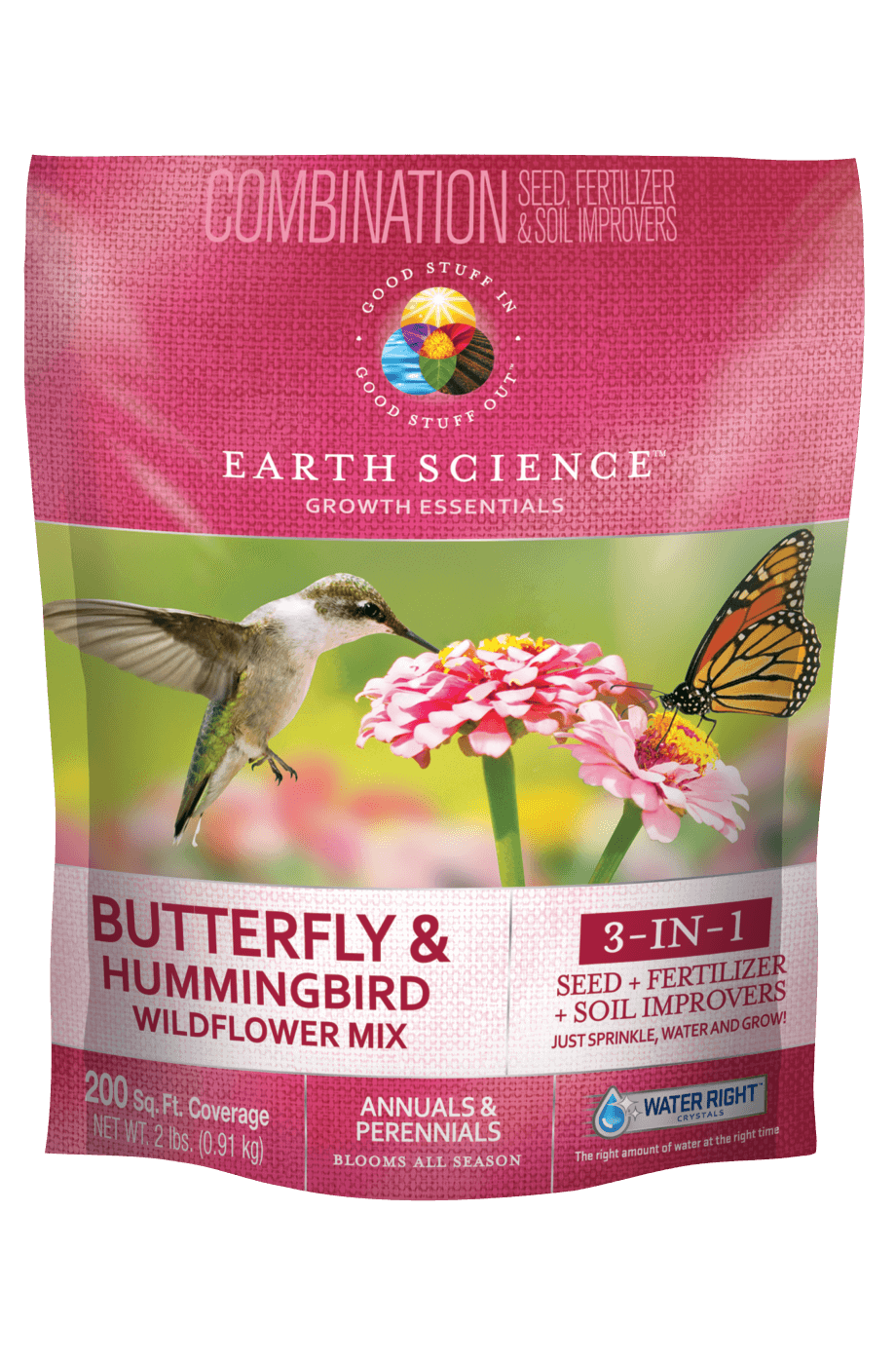 Earth Science Butterfly & Hummingbird Wildflower Mix, 2 Lb