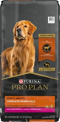 Purina Pro Plan Adult Shredded Lamb & Rice Dog Food, 35 lb
