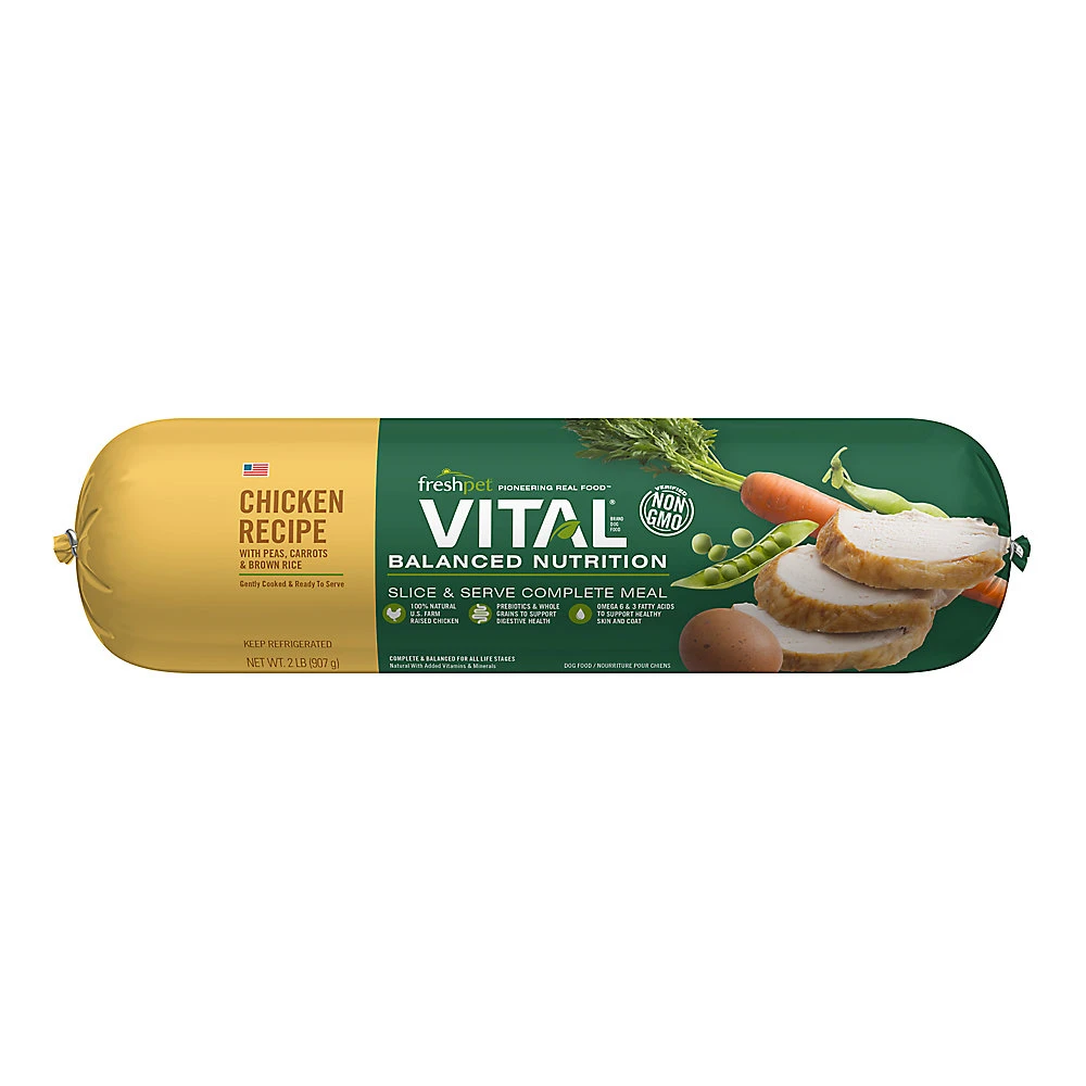 Freshpet Vital Balanced Nutrition Chicken Adult Dog Food, 2 Lb