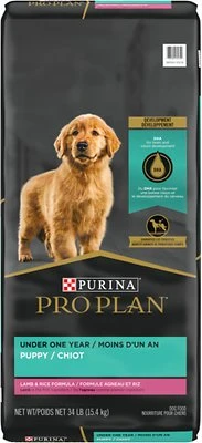 Purina Pro Plan Puppy Lamb & Rice Dog Food, 34 lb