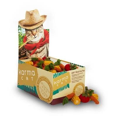 Karma Cat Assorted Harvest Theme Wool Cat Toys, Individually Sold