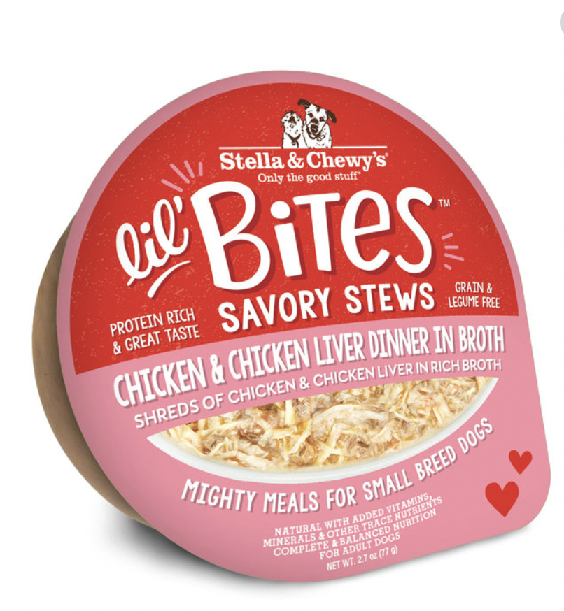 Stella & Chewy's Lil' Bites Savory Stews Chicken & Chicken Liver Dinner in Broth Stella & Chewy's Lil' Bites Savory Stews Chicken & Chicken Liver Dinner in Broth
