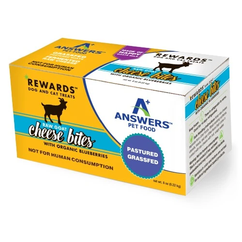 Answers Frozen Rewards Goat Milk Cheese with Blueberries, 8 oz