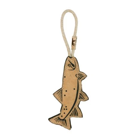 Tall Tails Leather Trout Dog Toy