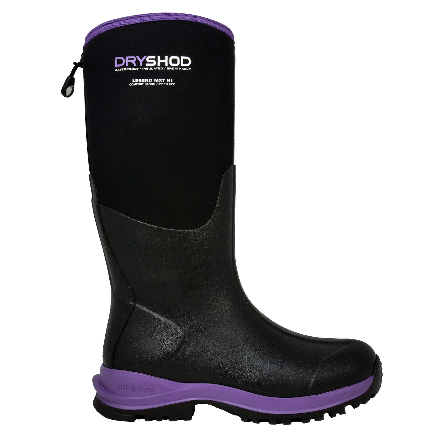Dryshod Women's Hi Legend MXT Adventure Boots, Black & Purple, Size 6