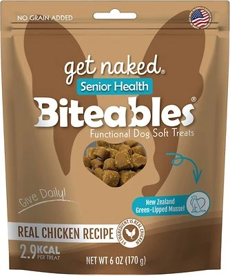 Get Naked Biteables Functional Senior Health Dog Treats, 6 Oz