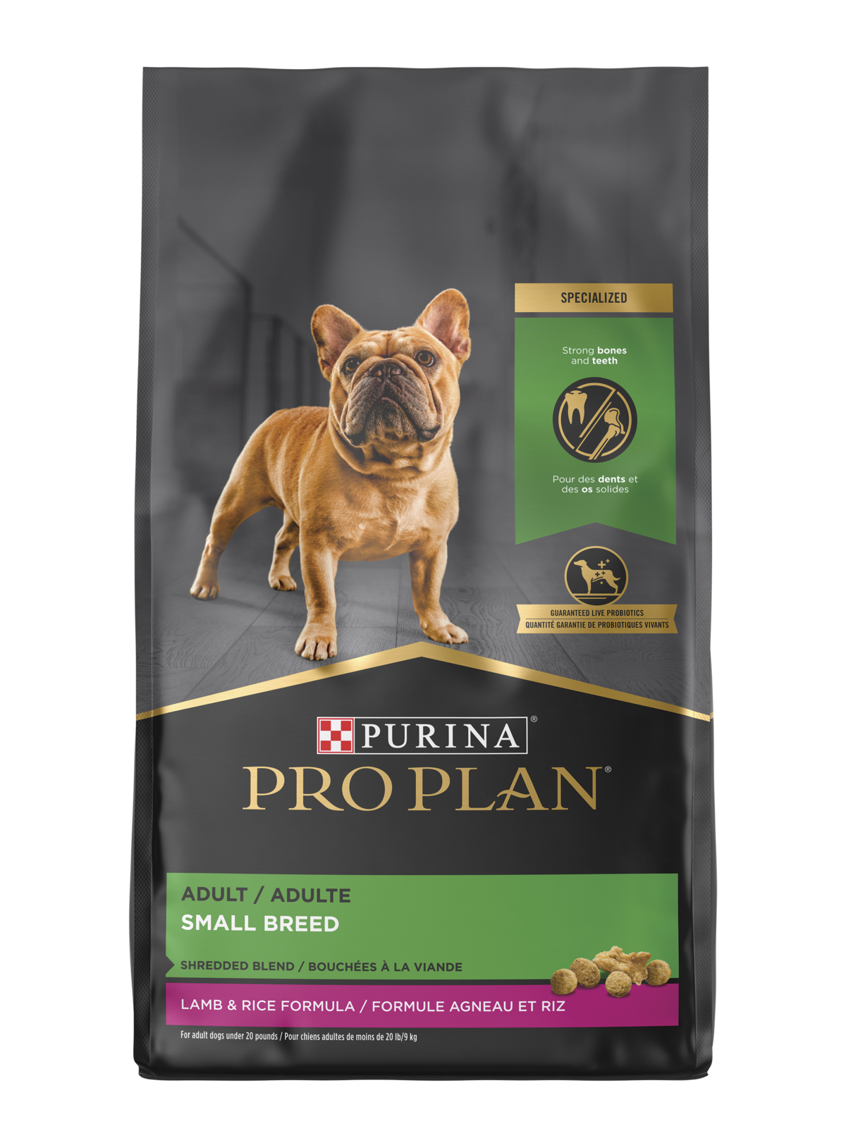 Purina Pro Plan Small Breed Shredded Lamb & Rice Dog Food, 18 Lb