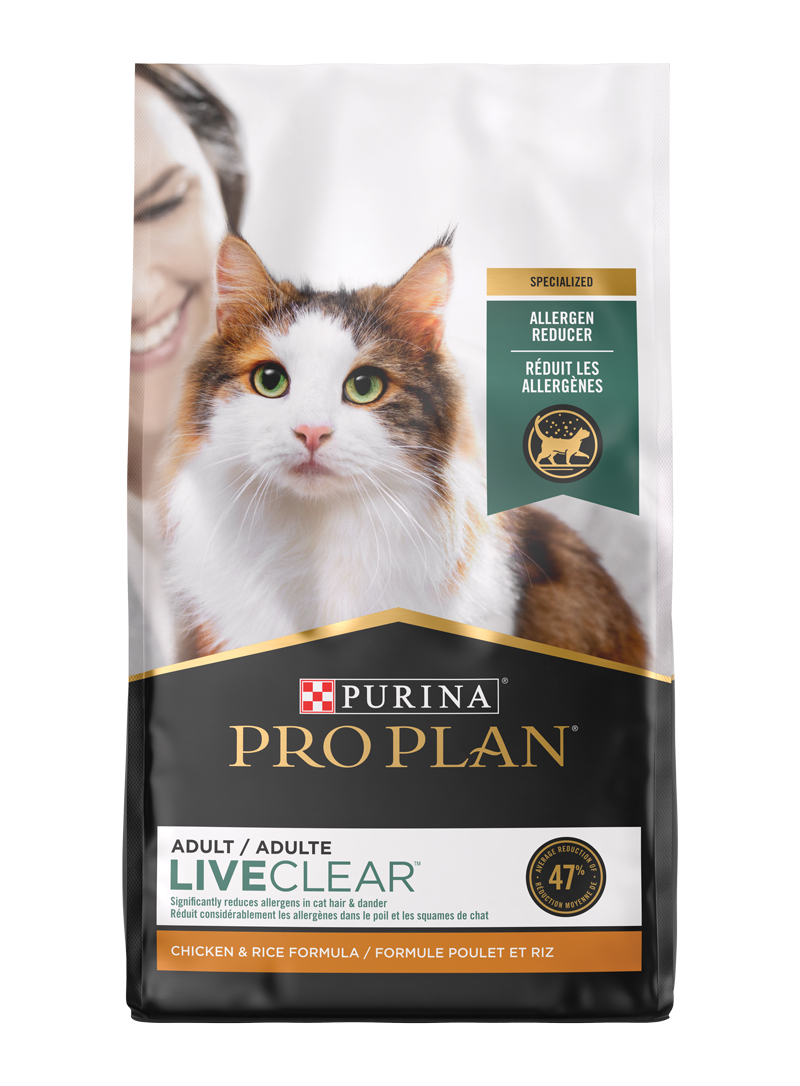 Pro Plan LiveClear Allergen Reducing Chicken & Rice Cat Food, 3.5 LB