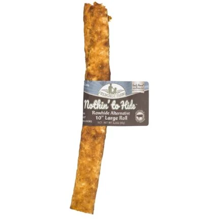 Fieldcrest Farms Nothin' To Hide 10" Beef Flavor Chew Dog Treats, Individually Sold