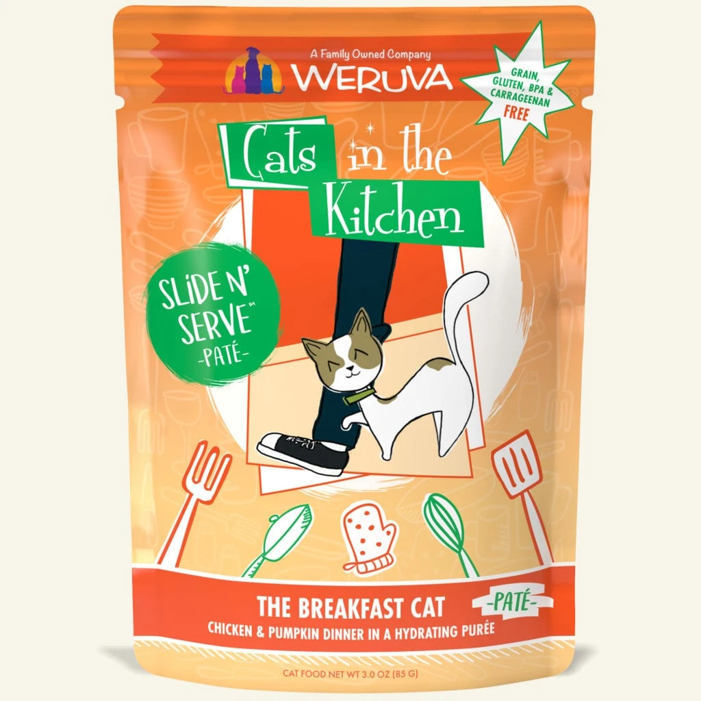 Weruva Cats In The Kitchen The Breakfast Cat Chicken & Pumpkin Dinner Cat Food, 3 Oz