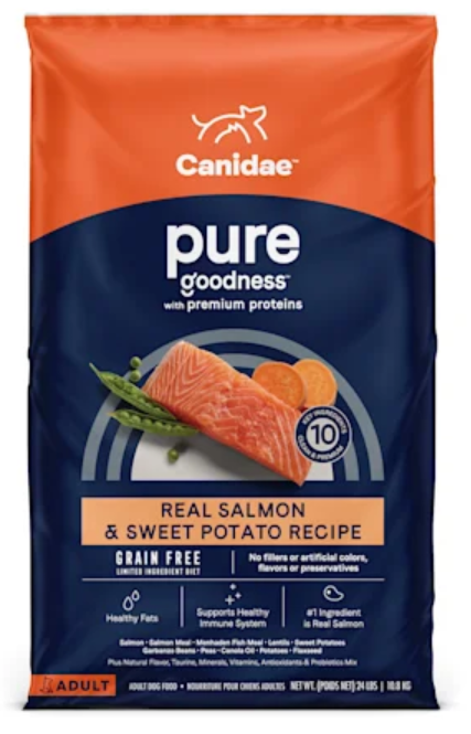 Canidae Pure Grain Free Limited Ingredient Salmon Recipe Dry Dog Food, 4 Lb