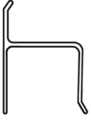 H-HEADER 2-1/4X19' STORM PANEL TRACK