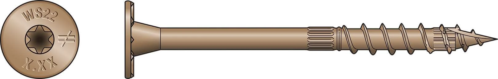PURLIN SCREW 4-Inch T-40 Strong-Drive SDWS Timber Screw 600/PAIL