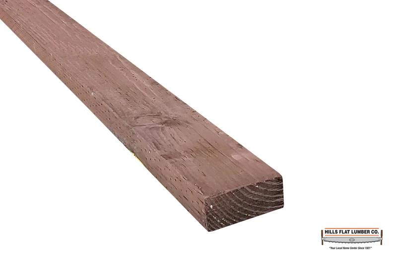 2X4X12  PT DF STD & BTR Brown Tone, Ground Contact, Doug Fir HFLDFPT204