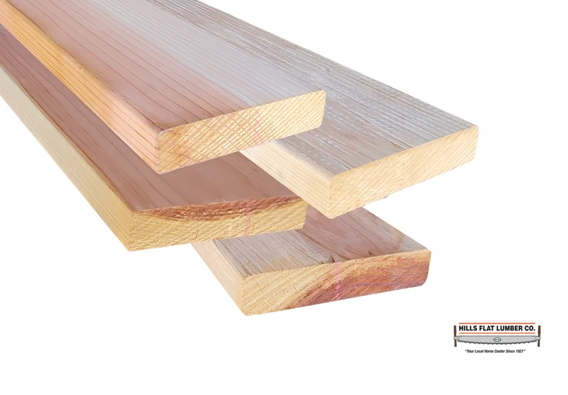 2x8x20 REDWOOD B & BTR  S4S DRY HFLRW208B