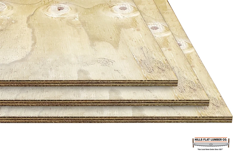 1/2x4x8  CDX PRESSURE TREATED PT PLYWOOD SQ EDGE HFLCD12PT
